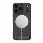 Blu Element Armour Ultra Compatible with MagSafe with Kickstand Case for iPhone 17 Pro Max - Black-Quick response electroplate buttons