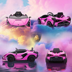 Aosom 12V Lamborghini Sian Kids Electric Ride-On Car - Pink-2.4G remoter included 
