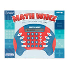 Educational Insights Math Whiz Handheld Electronic Math Game-What's included: Math Whiz is a hand-held electronic game with three modes of play (Drill, Challenge, and Calculator) that quizzes kids on addition, subtraction, multiplication, and division facts at 8 difficulty levels for each skill. Requires 2 AAA batteries (not included)