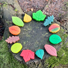 Yellow Door Sensory Play Stones - Leaves - Set of 12-Grow children's imaginations, develop investigative play and foster curiosity and love for the natural world
