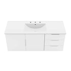 Modway Vitality 48" Single Sink Bathroom Vanity - White-Soft-Close Doors