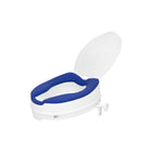 Mobile Patient Lift AltiCare Raised Toilet Seat With Adjustable Armrests Padded Seat-Features tool free adjustable armrests that provide sturdy support and can be positioned independently for tight spaces