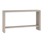 Hudson&Canal Osman 55"W Console Table - Alder White-A modern contemporary design for your entryway, living room, den, and more