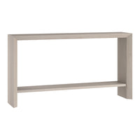 Hudson&Canal Osman 55"W Console Table - Alder White-A modern contemporary design for your entryway, living room, den, and more