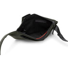 Edition22 Lockpoint Sling Bag - Khaki-Side zipper opening to main compartment