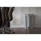 HSM ShredVANTAGE Plastic Console Lockable Shred Bin - Grey-Resistant to liquids.