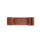 Manhattan Comfort Concord 59" Modern Chenille Upholstered Bench - Terracotta-Delivered to you Fully Assembled! No Assembly Required