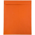 JAM Paper 10 x 13 Open End Catalog Envelopes with Gum Closure, Brite Hue Orange Recycled, 50 Pack (87766I)-Orange Open End Catalog Envelopes