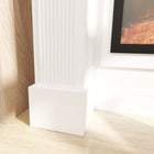 HOMCOM Baroque Fireplace Mantel Surround with Ionic Leg - White-Material: Fir Wood, MDF 