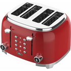 Salton NuRetro Digital 4 Slice Toaster - Space Cherry-Extra-wide self centering slots accommodate thick artisan bread and ensure even toasting on both sides