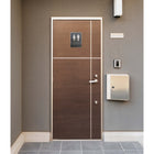 Futech Grey Washroom Sign Man/Woman with Braille-Adhesive Application on the back of the sign