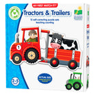 University Games The Learning Journey My First: Tractos & Trailers - Tractor Matching Puzzle For Toddlers - Early Learning Farm Vehicle Puzzle - Vehicle Recognition Puzzle For Preschoolers-Encourage thinking & problem-solving