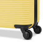 Atlantic - Swerve 19" Hardside Carry-on Luggage - Lemon Meringue-Lockable zipper pulls on main compartment for added security