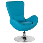 Flash Furniture Egg Series Aqua Fabric Side Reception Chair-Contemporary Style