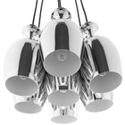 Modway Goodwill Metal Chandelier - Silver-Push Button Adjustable