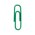 JAM Paper Colourful Standard Paper Clips - 1"- Green - 100 Pack-Quantity: 100 per Box | Packed in a reusable clear box to keep your desktop or your desk drawer organized