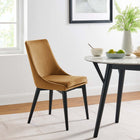 Modway Viscount Performance Velvet Dining Chair - Cognac-Dense Foam Padding