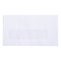SupremeX Window Envelopes - #8 - Open Side - 24lb White Wove - 3-5/8" x 6-1/2" - Box of 1000-#8 Window Envelopes