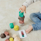 Miniland Towering Wooden Stones-Develops fine and gross motor skills in children.