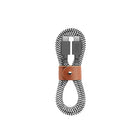 Native Union Belt USB-C to USB-C 1.2m Cable - Zebra-An everyday charging solution designed with Power Delivery support for the fastest charge ever in refined style