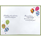 Rosedale Gold Birthday Greeting Cards/Envelopes - 5-1/2" x 8" - Printed Balloons - 6 Pack-Printed on premium uncoated paper