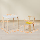 Qaba Kids Table & Chair Set, Wooden Toddler Table & 4 Chairs Set for Arts, Crafts for 3-8 Years - Multicoloured-High load capacity supports up to 176 lbs. (80 kg), growing with kids 3-8
