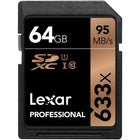 Lexar Professional 633X SDHC/SDXC UHS-I Memory Card, 64 GB-High-speed, Class 10 performance leverages UHS-I technology