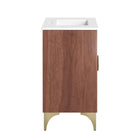 Modway Daylight 30" Bathroom Vanity - White/Walnut-Fixtures Not Included