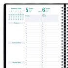 Blueline 2026 Timanager 13-Month 5-Day Weekly/Monthly Planner - 10-1/4" x 7-5/8" - Black - English-50% post-consumer recycled paper