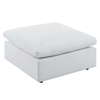 Modway Commix Sunbrella Outdoor Patio Ottoman - White-Outdoor Patio Ottoman