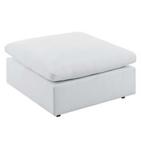 Modway Commix Sunbrella Outdoor Patio Ottoman - White-Outdoor Patio Ottoman