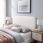 Modway Tranquil Channel Tufted King/California King Headboard - White-Dense Foam Padding