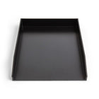 TRU RED Front Load Stackable Plastic Letter Tray - Black-Stackable front load letter tray helps keep your desk and papers organized
