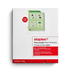 Staples Letter Size Clear Heavyweight Sheet Protectors - 100 Pack-Add a professional polish to presentation materials