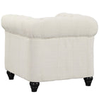 Modway Earl Upholstered Fabric Armchair - Beige-100% Polyester Fabric
