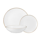 Maxwell & Williams White and Gold 12 Piece Dinner Set-Handwashing Recommended