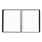 Brownline 2026 Essential 14-Month Monthly Planner - 8-7/8" x 7-1/8" - Black - English-Calendars of past, current, and following 4 months on each spread