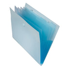 Staples 5 Pocket Expanding Folder - Letter Size - Blue-Featuring a slim profile, good for storing in many different spaces