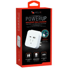 Helix Multiport Wall Charger with Dual USB Ports-Built-In Phone Cradle