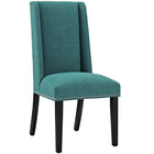 Modway Baron Fabric Dining Chair - Teal - 2 Pack-Dense Foam Padding for Comfort