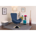 Flash Furniture Egg Series Fabric Side Reception Chair - Blue-Seat Cushion