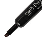 Staples Permanent Markers - Chisel Tip - Black - 12 Pack-Desk-style chisel tip lets you write in thin or broad lines