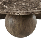 Modway Pietra Indoor/Outdoor Round Coffee Table - Dark Emperador Marble-9