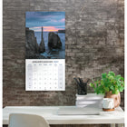 Mead 2027 Decorative Wall Calendar - 12" x 12" - Canadian Landscape - Bilingual-Closed calendar measures 12"L x 12"W for easy wall display