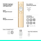 Logitech Spotlight Presentation Remote, Universal Wireless Presentation Clicker with Laser Pointer - Gold-7
