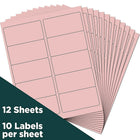 JAM Paper Mailing Address Labels, 2 x 4, Baby Pink, 2 sets of 120 (4052897g)-Size: 4" x 2"