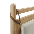 Modway Leni Queen Size Wood Platform Bed Frame - Light Oak Heathered Ivory-8