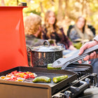 Blackstone 14" Original Series Propane Camping Griddle With Side Burner-Stow and go rear grease cup for easier transportation and storage