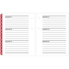 AT-A-GLANCE 2027 Daily Desk Calendar Refill 2-Pages/Day - 3-3/4" H x 3" W - English-Printed in black and red