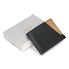 Champs Iconic Leather Center Wing Wallet - Black/Ivory-9 Credit card slots